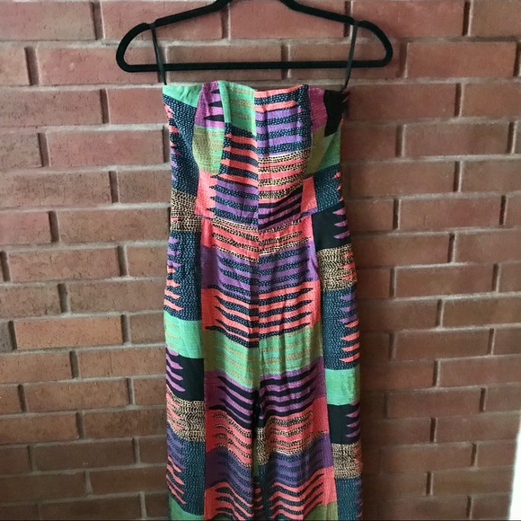 Mara Hoffman swim strapless jumpsuit, size 4 - Picture 3 of 5